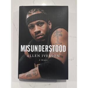 Allen Iverson 76ers Autographed Signed Memoir Book Misunderstood AUTO #3